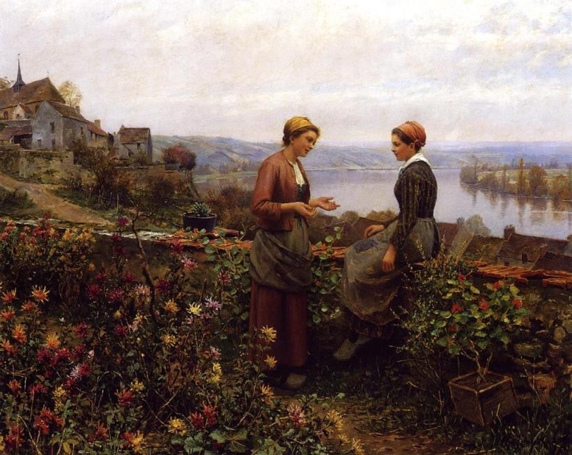 Daniel Ridgway Knight Gossiping